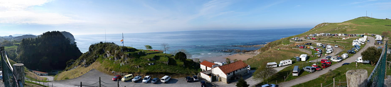 Foto panorámica del camping la Paz de Vidiago (Llanes)